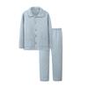 Conjunto de pijamas de outono e inverno de algodão de ar para crianças, além de acolchoado de veludo para meninos e meninas com lapela quente conjunto de roupas para casa fabricantes