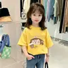 Camiseta de Manga Corta de Verano 2026 Nueva Ropa de Verano de Moda para Niñas, Tops Populares Estilo Coreano para Niños, Ropa a la Moda