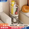 Cesta de Armazenamento Móvel Personalizável para Porta de Entrada de Casa Porta-guarda-chuvas Multiuso Transfronteiriço para Banheiro com Rodas Cesta de Roupa Suja