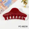 Pente de Cabelo Qiyue Pc Elegante Pegador Extra Grande Volume de Cabelo Novo Simples Cor de Gelatina Presilha Tubarão na Parte de Trás da Cabeça