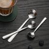 Cuchara redonda de acero inoxidable 304 cuchara para condimentos cuchara para tremella nido de pájaro miel cuchara de regalo mango corto pastel postre cuchara para helado