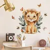 Nuevas Pegatinas de Animales Sala de Estar Dormitorio Pegatinas de Pared Mascota Linda León Papel Tapiz Impermeable PVC Pegatinas de Pared Venta al por Mayor