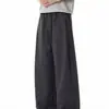 Pantalones casuales rectos de ajuste holgado con rayas, estilo old money, para hombre, primavera y otoño, pantalones largos de lujo ligero de alta gama