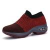 Sapatos Femininos, Meias, Sapatos de Mãe com Almofada de Ar para Aumentar a Altura para Primavera e Verão, Sapatos Casuais de Dança para Idade Média e Idosos, Tamanho Grande Moda Coreana