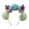 Nuevo crisantemo de tela artificial Diadema infantil de mariposa fresca dulce princesa fiesta accesorios para el cabello de bebé