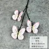 Jardim de Monet Borboleta Flores Artificiais Decoração de Casamento Arco Floral em Forma de Chifre Vitrine Área de Entrega de Carro Arranjo de Cena
