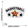 Parche bordado original con el logo de equipo de baloncesto, parche bordado con el logo de equipo, accesorios de ropa, accesorios para equipaje, calcomanías de tela
