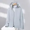 Ropa de Protección Solar Elástica de Seda de Hielo para Mujeres y Parejas, con Capucha, Color Sólido, Protección UV, Ropa de Protección Solar para Viajes al Aire Libre, Ciclismo para Hombres