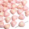 Cuentas sueltas de gota de aceite de doble cara de la serie de leche bañadas en color acrílico, accesorios de material para collar y pulsera de cuentas hechos a mano.