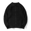 Ropa Vintage 2025 Otoño/Invierno Nuevo Retro Color Sólido Cárdigan de Punto de Botón Único con Cuello de Solapa Versátil Estilo Old Money Suéter