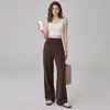 Pantalones Casuales de Entrenamiento al Aire Libre Pantalones de Running para Fitness Pantalones Rectos Sueltos Cintura Alta Pantalones Deportivos Pantalones de Yoga Pierna Ancha Mujer