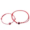 Pulsera de Cuentas de Buena Suerte de Cinabrio para el Año de Nacimiento de Mujer Cuerda Roja Pulsera de Mano para Hombre Pulsera Redonda de Arena Dorada Púrpura Tejida a Mano para Enamorados