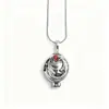Películas Europeas y Americanas The Vampire Diaries Collar de Verbena Cadena para Clavícula de Pareja Cadena para Suéter Colgante de Cristal Rojo Retro