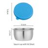 Taza para Salsa Taza para Salsa Transfronteriza con Tapa de Silicona Plato para Sumergir Taza para Salsa con Tapa