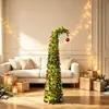 Bestseller Amazon transfronteiriço: Árvore de Natal dobrável de 1,5M com pescoço torto, ornamento decorativo de Natal extensível com cabeça inclinada