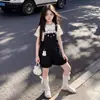 Conjunto de Verano para Niñas con Peto 2026 Nuevo Estilo Coreano Ropa de Verano para Niñas, Manga Corta Súper Linda para Niños