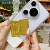 Pegatina para Teléfono Móvil de Oro Puro 999 con los Ocho Deidades Guardianas, Signos del Zodiaco Chinos Dorados, Año de Nacimiento, Pegatina para Teléfono Móvil con Amuleto del Buda del Nacimiento
