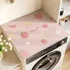 Funda simple de tierra de diatomeas para lavadora de tambor, funda a prueba de polvo, funda absorbente de agua y resistente al sol para refrigerador, base a prueba de polvo para mesita de noche