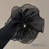 Acessório de cabelo elástico, estilo jovem, scrunchie moderno novo de 2025, headwear de tecido de malha elegante de verão para mulheres