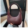 Bolsa de Mão Pequena de Alta Qualidade Transfronteiriça Casual para Mulheres 2026 Nova Tendência Retrô Versátil Elegante Bolsa de Ombro Estilo Dumpling