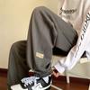 Pantalones Deportivos de Waffle Nasa para Hombre Primavera y Otoño 2025 Nuevos Pantalones de Chándal Sueltos Pantalones Casuales para Jóvenes
