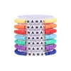 Pulsera para el Día de San Valentín Transfronteriza AliExpress Venta al por mayor Corazón de Amor Flor de Arcilla Blanda Pulsera de Cuentas con Letras Set de Joyería de Comercio Exterior