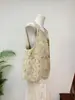 [Zhi Li] Nuevo chaleco de lentejuelas bordado estilo chino con motivos florales, colección otoño 2026, cuello redondo, chaleco elegante y chic para mujer