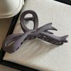 ¡Textura mate! ¡Pin de lazo! Elegante pinza de tiburón con diseño de cinta para el pelo, todo a juego, tocado, alto sentido