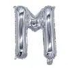 Globos de Foil Plateados de 16 pulgadas con Letras Inglesas A-Z y Números 0-9, Soportan Varios Conjuntos de Combinaciones de Globos de Papel de Aluminio