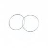 Aretes de Diseño Nicho Estilo Ins Coreano Plata Esterlina S925 60 # Aretes de Aro Huecos, Aretes de Alta Gama