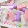Halo de color degradado alrededor de la uña bloque de esponja doble cabeza esmalte de uñas pegamento pintado triángulo Pegamento de parche herramienta de esponja sin pelusa