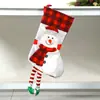 Nuevo Calcetín de Navidad Estampado Calcetines de Regalo Colgante de Árbol de Navidad Bolsa de Regalo Decoración Navideña para el Hogar Bolsa de Dulces