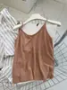 Disponível em Várias Cores~ Camisola Fina Respirável de Linho-Algodão com Alças Finas! Versátil Cor Sólida Caimento Solto Emagrecedor Top Interno Camiseta Regata para Mulheres