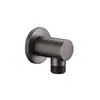 Conectores de Acero Inoxidable Ocultos con Rosca Exterior de 1/2 Pulgada Accesorios Interfaz de Montaje en Pared Salida Universal para Manguera Soporte para Ducha