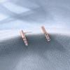 Pendientes Largos de Plata de Ley 925 Geométricos, Pendientes Pequeños Mini Básicos para Cuidado del Oído para Mujer, Raya Vertical 0334t