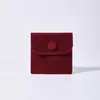 Bolsa con Cierre a Presión Joyería Prehecha Terciopelo Terciopelo de Doble Cara Pulsera Solapa con Cierre a Presión Bolsa con Logotipo Impreso Bolsa para Empaque de Joyería