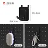 Ganchos en L Universales de 6 mm con Distancia de 16 Agujeros para Accesorios de Tablero Perforado, Cajas de Almacenamiento, Estantes Metálicos, Cajas Cuadradas y Soportes para Teléfono