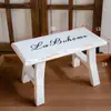 Taburete de Escritorio Rústico de Madera Maciza Estilo Vintage, Silla Pequeña Creativa Personalizada, Soporte para Flores, Accesorio de Decoración para el Hogar, Accesorio Decorativo, Adorno