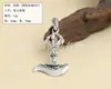 Plata de ley S925 al por mayor plata tailandesa vintage leyenda del Tíbet colgante de cinco hilos con mortero de diamantes cuchillo de luna hebilla de semilla de melón