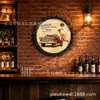 Decoração de parede de fundo para clube de reparo de carros com tampa de cerveja estilo industrial pôster de lata 35cm40cm