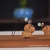 Talla de Madera de Sándalo y Ciprés, Hazte Rico Inmediatamente, Colgante Llavero de Madera, Caballo del Zodiaco, Seguro y Lindo, Artesanía Cultural y Artística