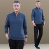 Traje Deportivo para Hombres de Mediana Edad y Mayores, Nuevo Conjunto Casual de Otoño para Papá Primavera y Otoño 2026, Conjunto de Dos Piezas Holgado para Hombre