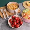 Tazón para Fideos Instantáneos de Dormitorio Estudiantil estilo Japonés con Tapa Vajilla de Paja de Trigo Hogar Tazón Grande para Fideos Instantáneos con Tapa traje
