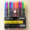 6107-48 cor DIY conta manual grafite caneta gel colorida Caneta Flash + caneta giz + conjunto de canetas metálicas marca-texto