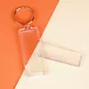 En Stock Llavero Acrílico Transparente Colgante Pequeño Marco Hueco Irregular Anillo de Colgante Personalizado Pequeña Cantidad