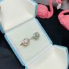 Novo anel de prata s925 cravejado com diamante Mosane 1 quilate fornecimento direto dos fabricantes anel de diamante Mosane feminino