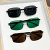 Gafas de Sol Estilo Nuevo, El Estilo Más Popular de Douyin, Gafas Sin Montura de Borde Cortado, Lentes Especiales Anti-UV para Hombre para Conducir y Pescar, Modernas