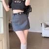 Tecido de Terno Novo Estilo Feminino Saia Evasê Sexy Fotografia de Rua Dj Bar Dançando Saia Justa ao Corpo Slim Ins