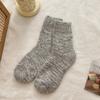 Calcetines de invierno nuevos para mujer, calcetines de felpa gruesos y cálidos de color retro paralelo, calcetines de media pantorrilla con parte inferior de toalla para mujer, venta al por mayor