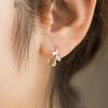Aretes de plata diseñador hecho a mano joyería para la oreja al por mayor plata rama de olivo aretes simples temperamento Corea del Sur aretes de hoja